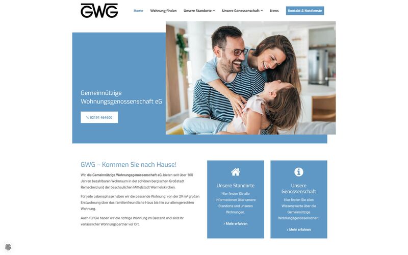 Vorschau der Website von GWG Remscheid